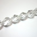 14x16mm crystal clear twist faceted round